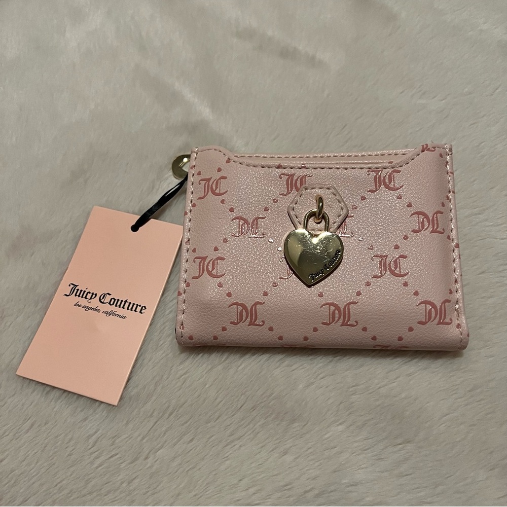 Juicy Couture Diamond Pink Clay - Choose Juicy Bifold with Pullout CC